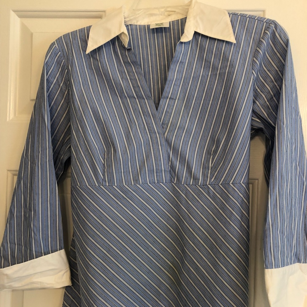 Maternity work shirt, light stain on front